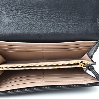 Chloe Calfskin Marcie Continental Flap Wallet Black 5 of 8