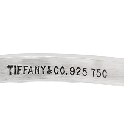 Tiffany Sterling Silver 18K Yellow Gold Hook Eye Bangle Bracelet 3 of 3