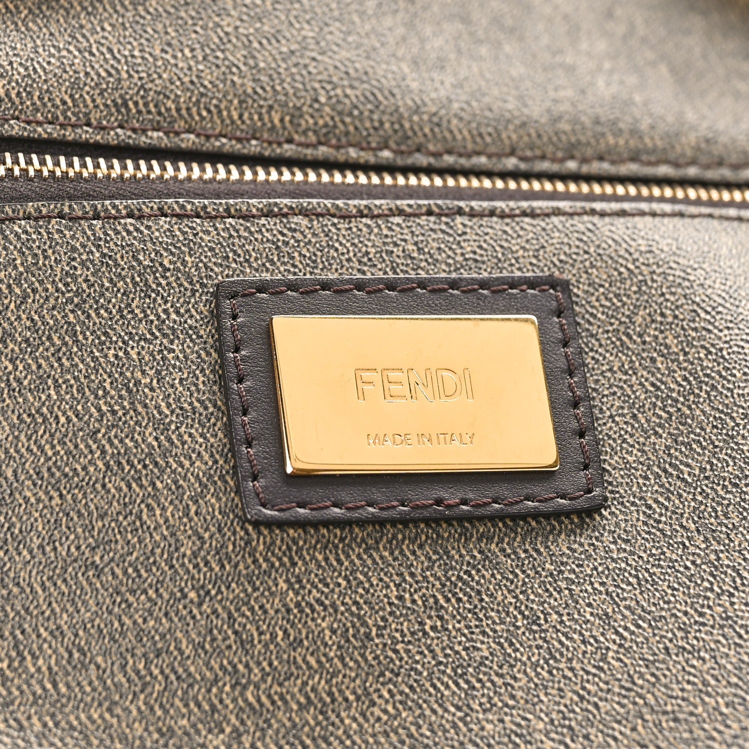 Fendi Zucca Spalmati Small Roll Tote Tobacco Moro 6 of 9