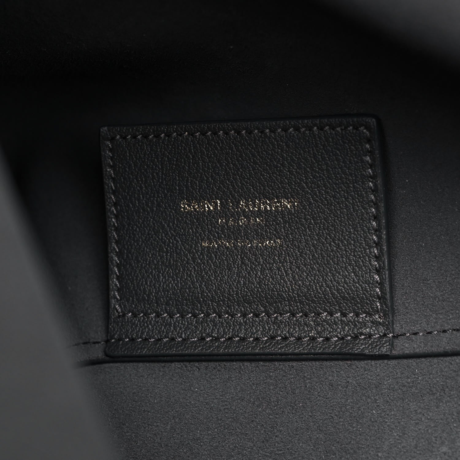 Saint Laurent Calfskin Large Shopping Tote Storm 7 of 12