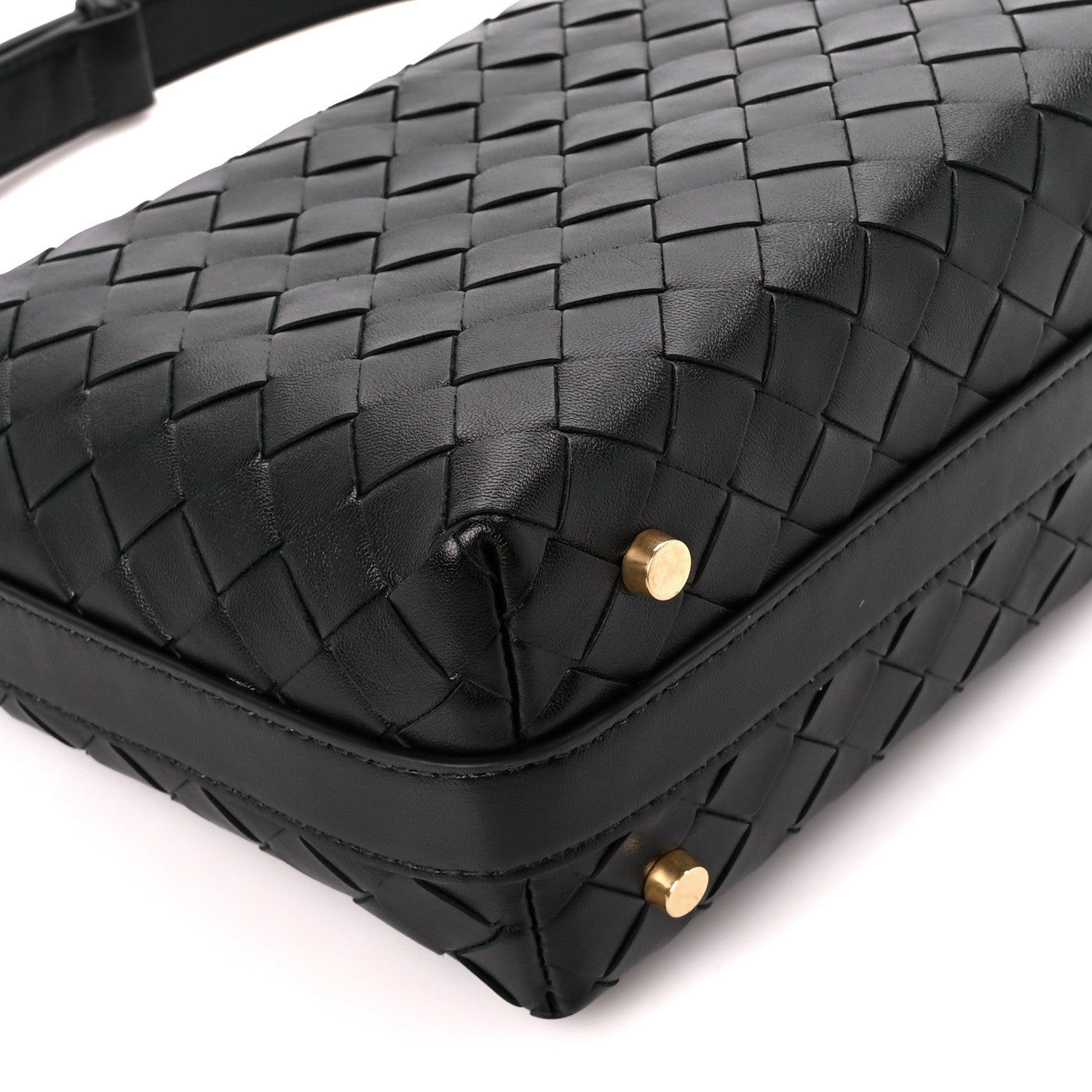 Bottega Veneta Calfskin Nappa Intrecciato Mini Wallace Black 10 of 12