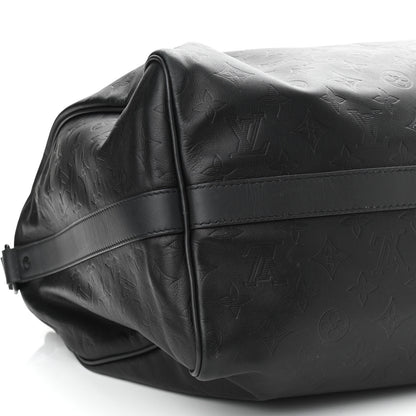 Louis Vuitton Calfskin Shadow Monogram Mens Speedy Bandouliere 40 8 of 11