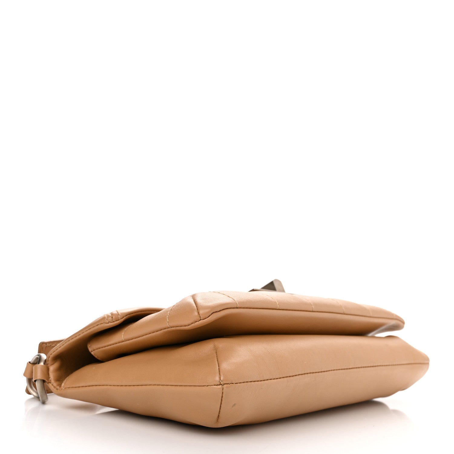 Chanel Lambskin Mademoiselle Chocolate Bar Shoulder Bag Beige 4 of 16