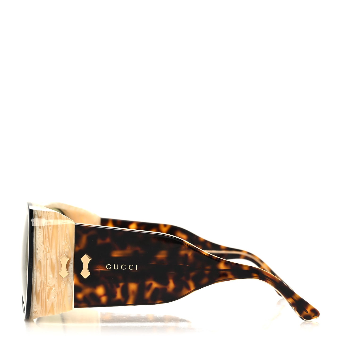 Acetate Sunglasses GG0149S Black Horn