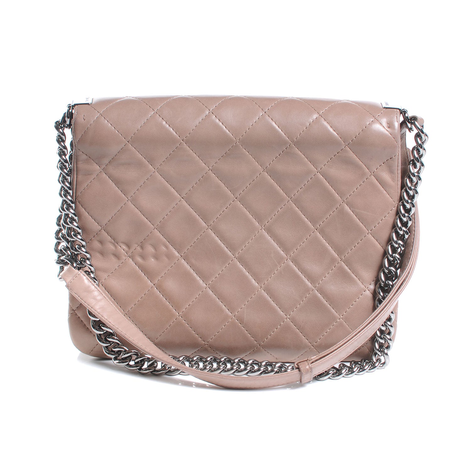 Chanel Lambskin Quilted Large Boy Flap Beige 3 of 7