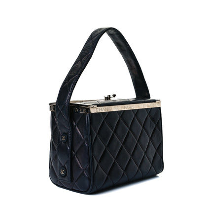 Chanel Lambskin Quilted Box Bag Black 2 of 6