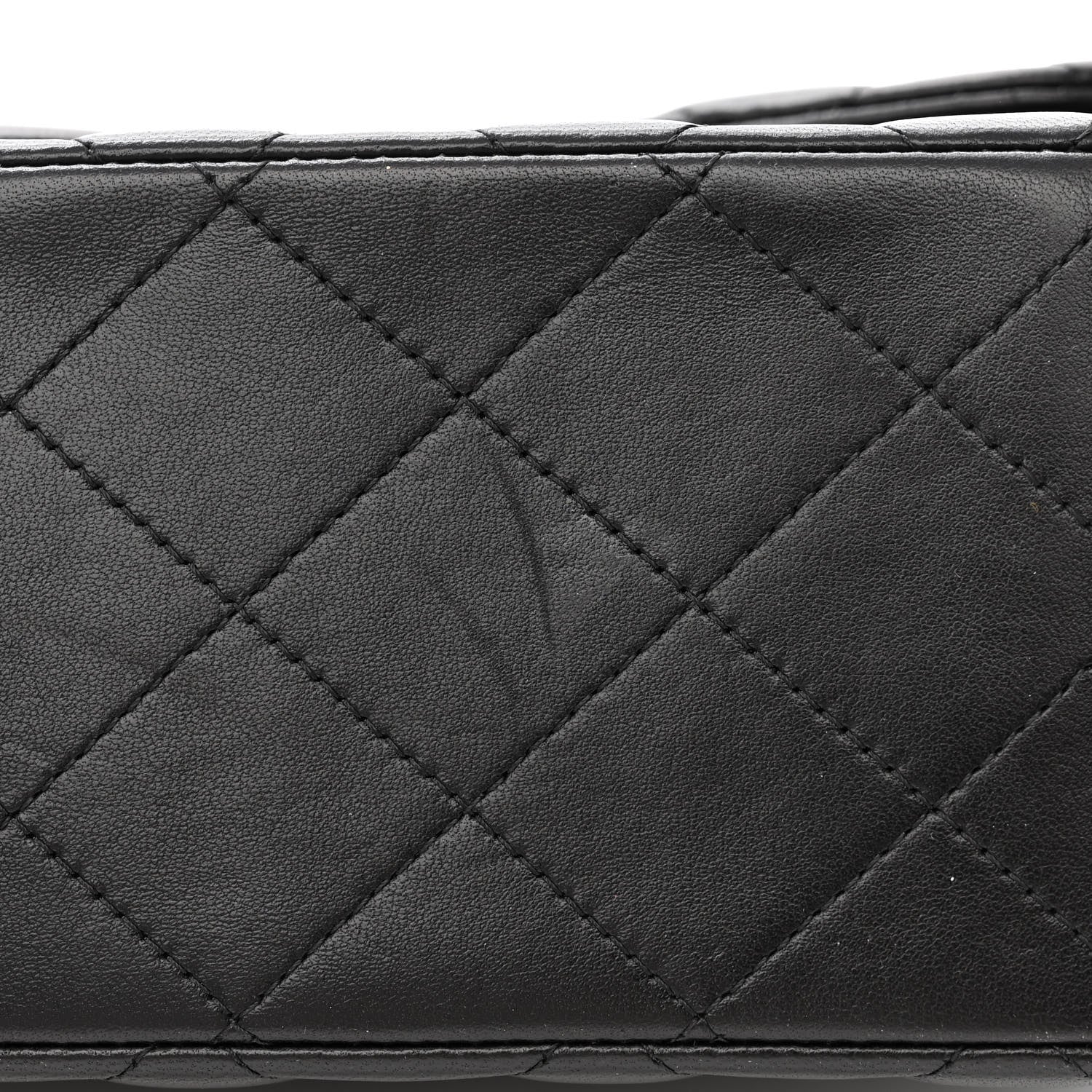 Chanel Lambskin Quilted Jumbo Double Flap Black 13 of 14