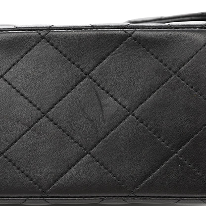 Chanel Lambskin Quilted Jumbo Double Flap Black 13 of 14