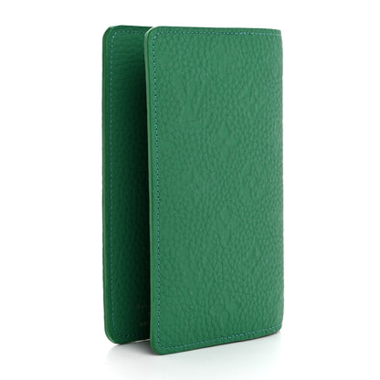 Louis Vuitton Taurillon Monogram Emily Notebook Cover PM Green 3 of 6