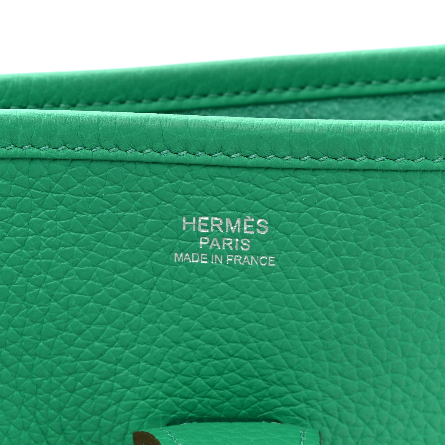 Hermes Taurillon Clemence Evelyne III GM Menthe 6 of 8