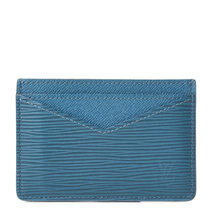 Louis Vuitton Epi Neo Porte-Cartes Card Holder Blue Celeste 1 of 8