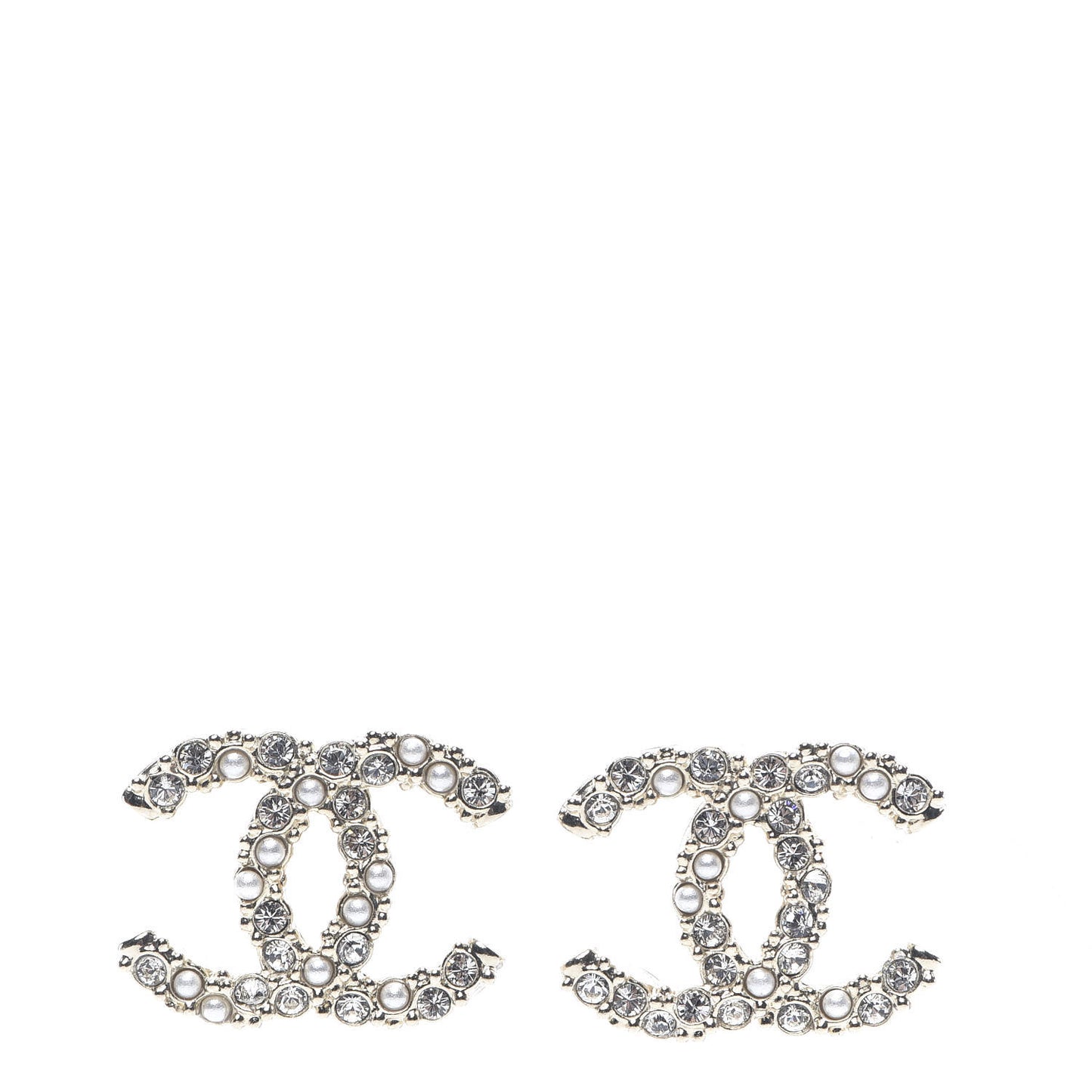Pearl CC-Casino Earrings Gold