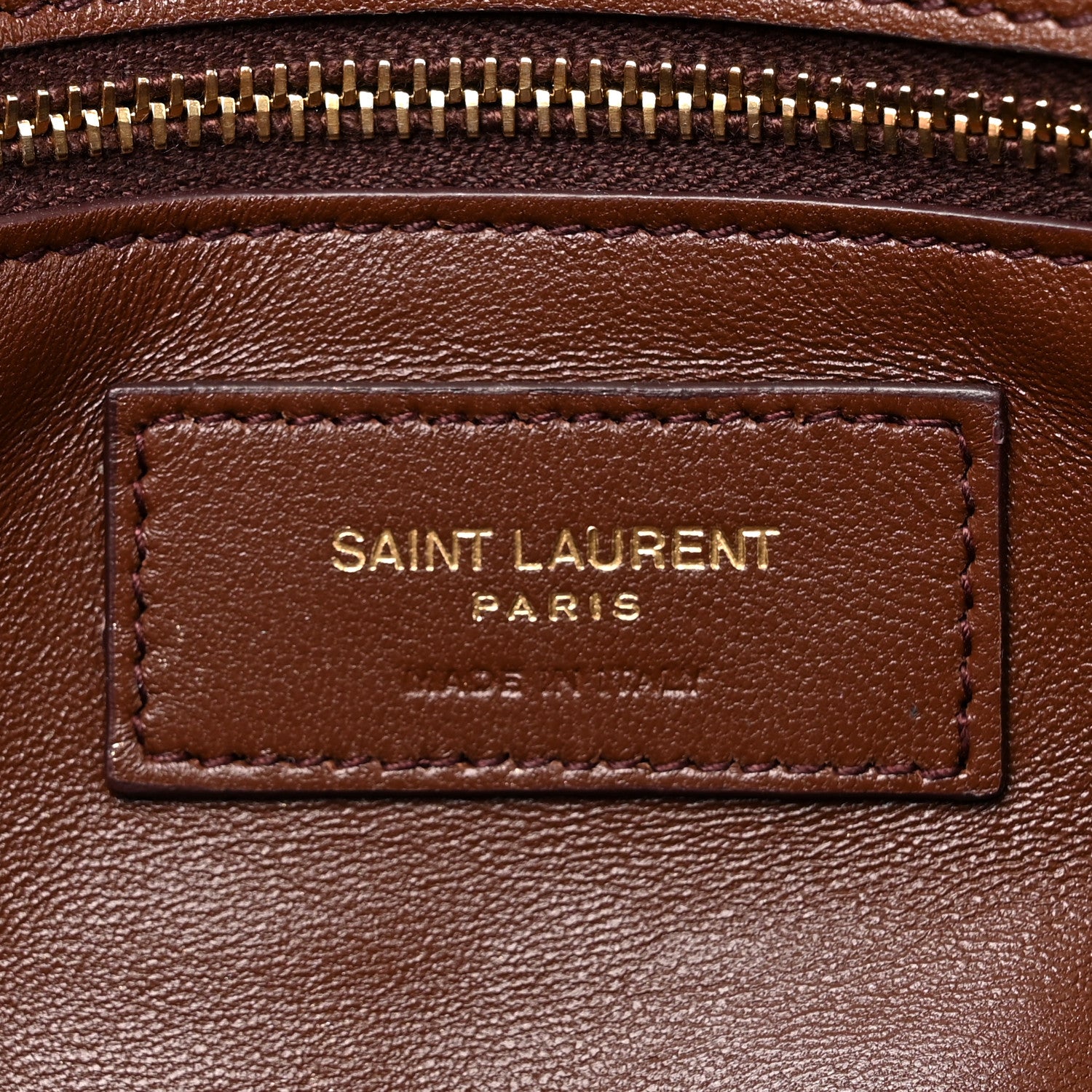 Saint Laurent Raffia Monogram Tassel Kate 99 Dark Nude 6 of 13