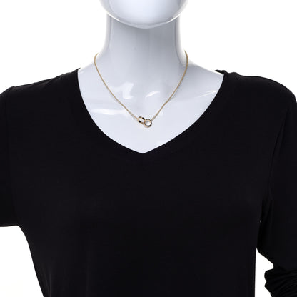 Cartier 18K Yellow Gold Interlocking LOVE Necklace 2 of 6