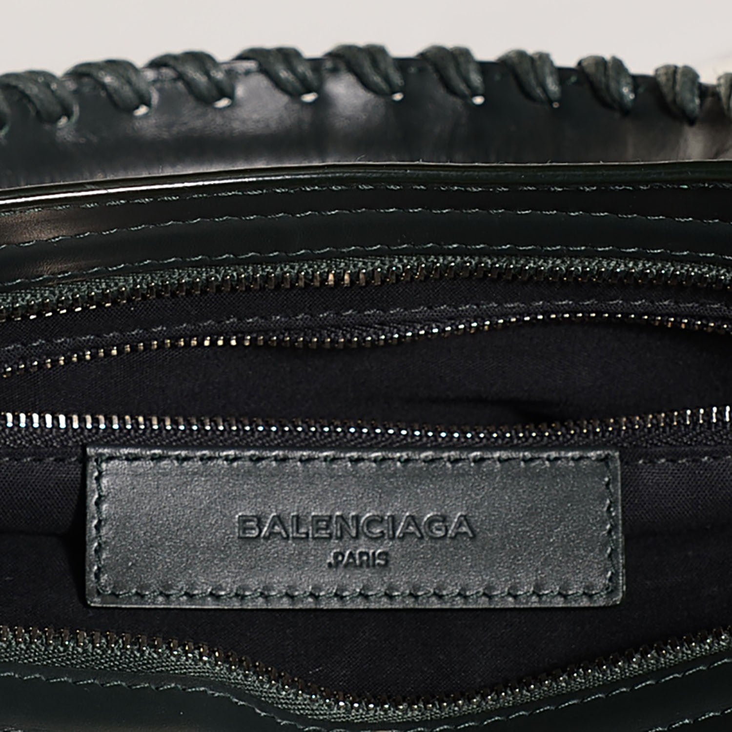 Balenciaga Smooth Calfskin Metallic Patent Giant 12 Silver Hardware City Vert Poker Fonce 10 of 14