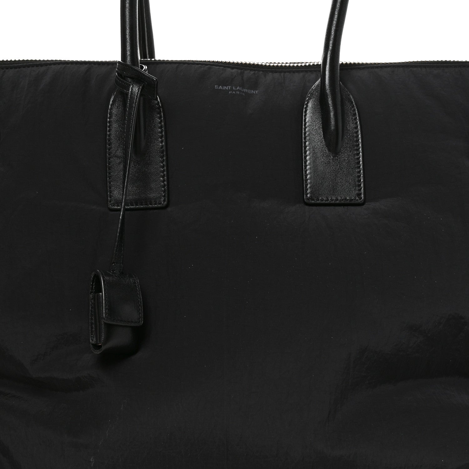 Saint Laurent Nylon Calfskin 48H Sac De Jour Duffle Black 7 of 9