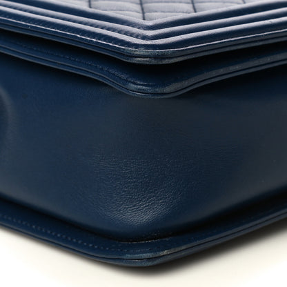 Chanel Lambskin Quilted New Medium Boy Flap Navy 7 of 17
