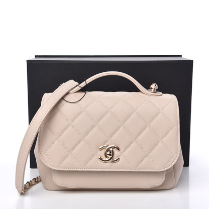 Chanel Caviar Quilted Medium Business Affinity Flap Beige 11 of 11