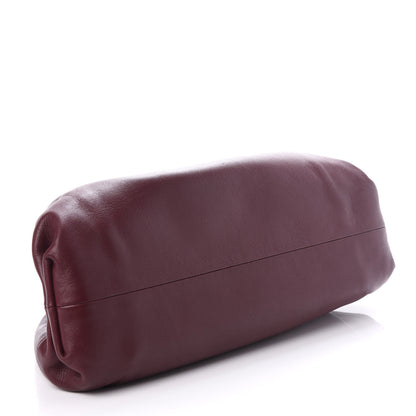 Bottega Veneta Smooth Butter Calf The Pouch Oversized Clutch Bordeaux 4 of 8