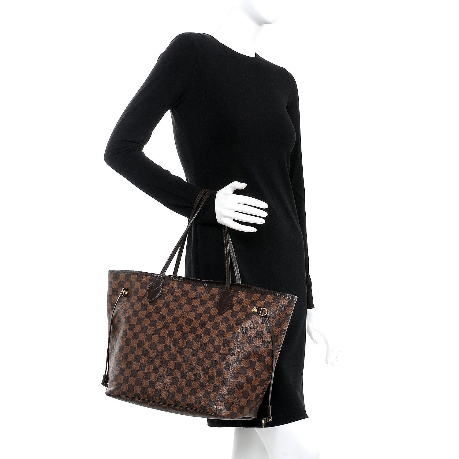 Louis Vuitton Damier Ebene Neverfull MM 2 of 21