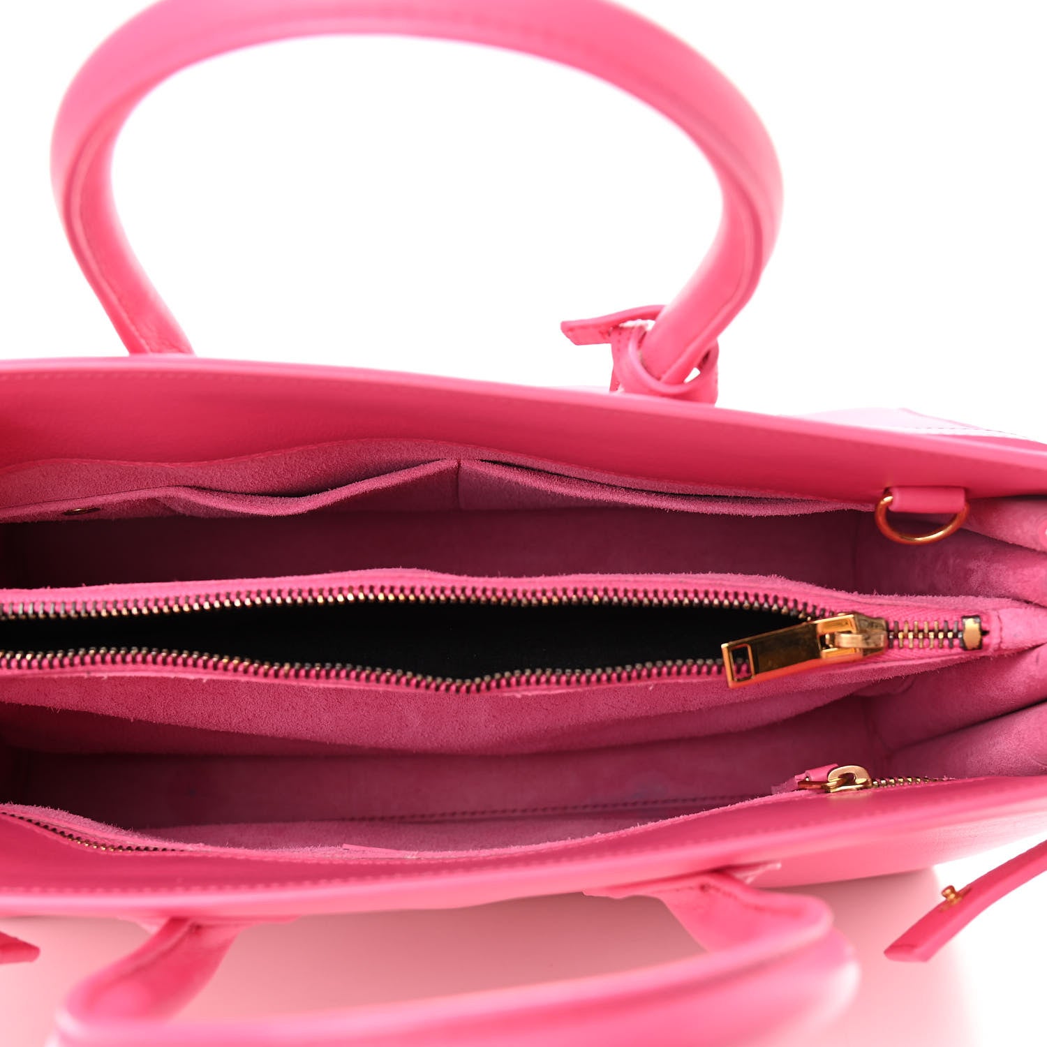 Saint Laurent Calfskin Small Sac De Jour Bubblegum 5 of 9