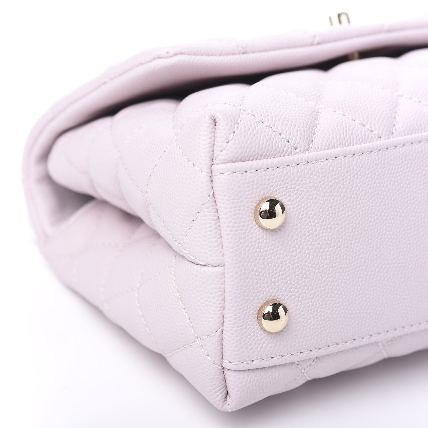 Caviar Quilted Mini Coco Handle Flap Lilas Lilac