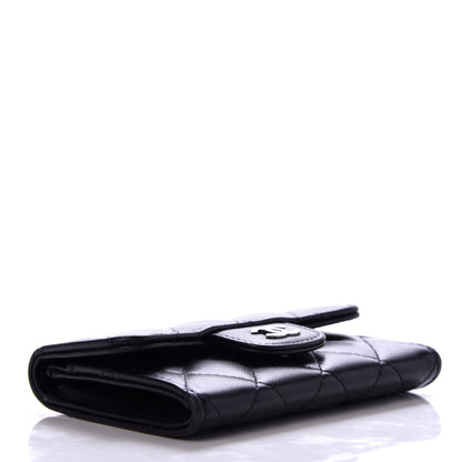 Chanel Lambskin Quilted Flap Card Holder Black 4 of 8