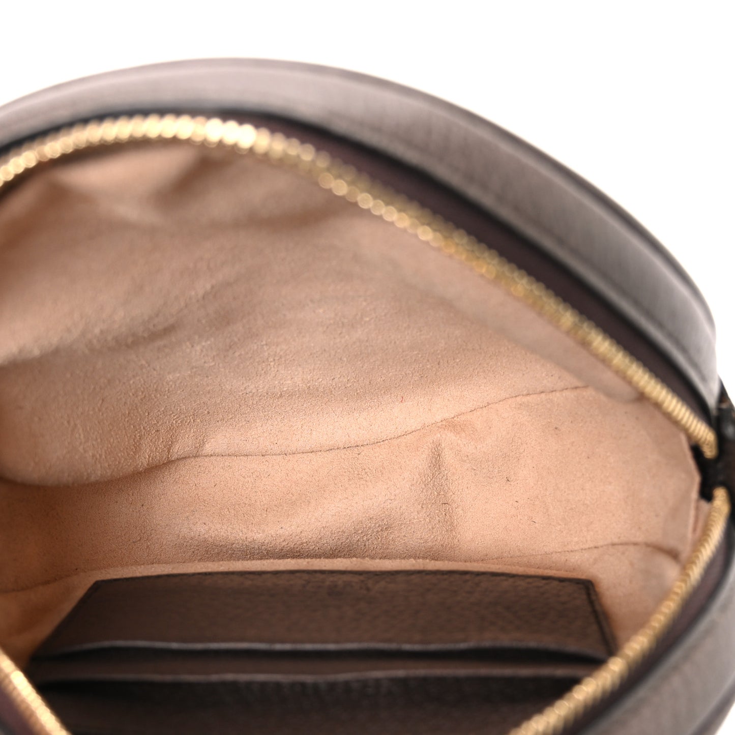 GG Supreme Monogram Web Ophidia Circle Wristlet Beige New Acero