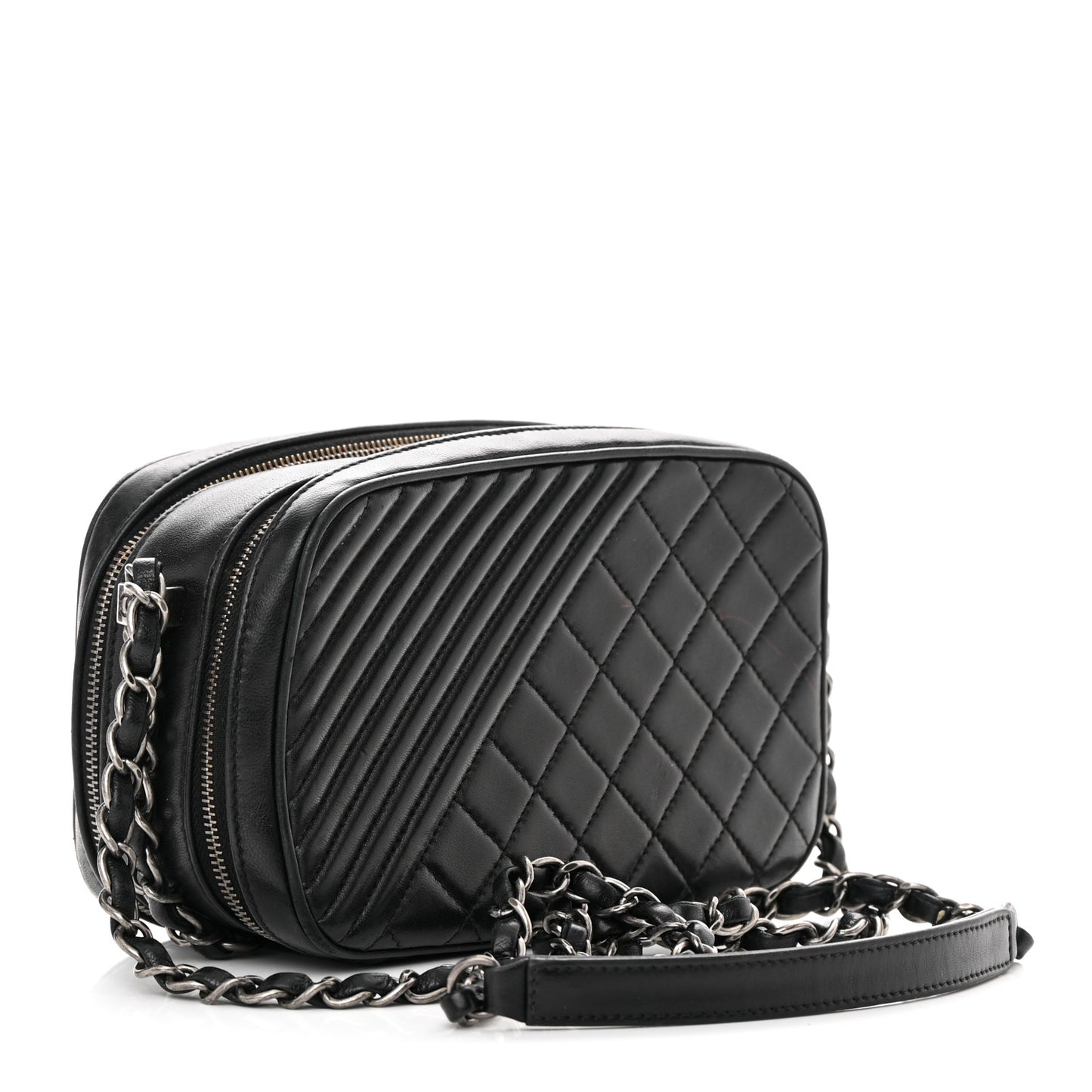 Lambskin Small Coco Boy Camera Case Black