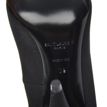 Saint Laurent Grosgrain Penelope Pumps 36 Black 7 of 9