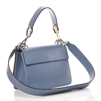 Fendi Vitello Century Opaco F is Fendi Kan I Shoulder Bag Ceruleo 4 of 10