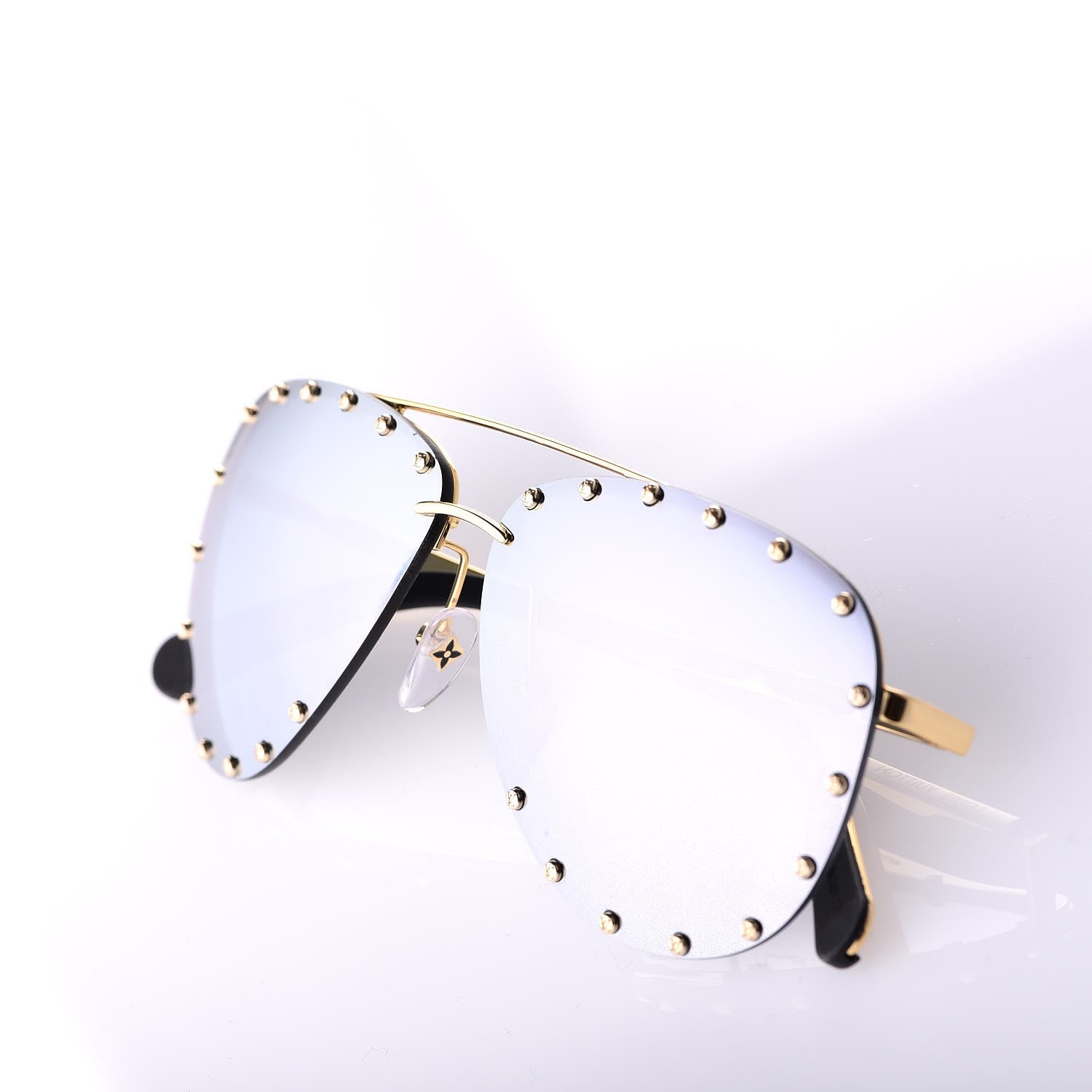 Louis Vuitton The Party Aviator Sunglasses Z0923U Silver 8 of 9