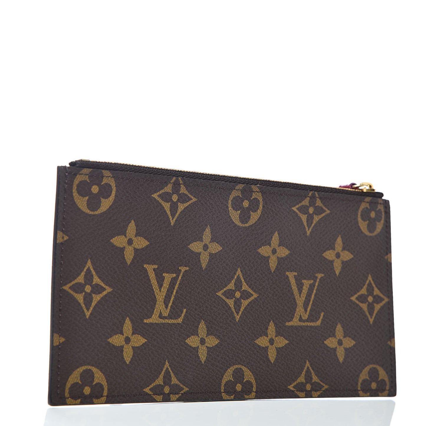 Monogram Felicie Chain Wallet Zippered Insert Fuchsia