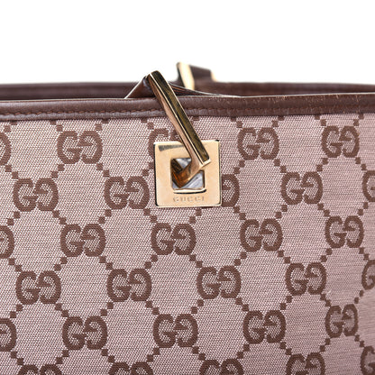 Gucci Monogram Large Bucket Tote Dark Brown 10 of 10