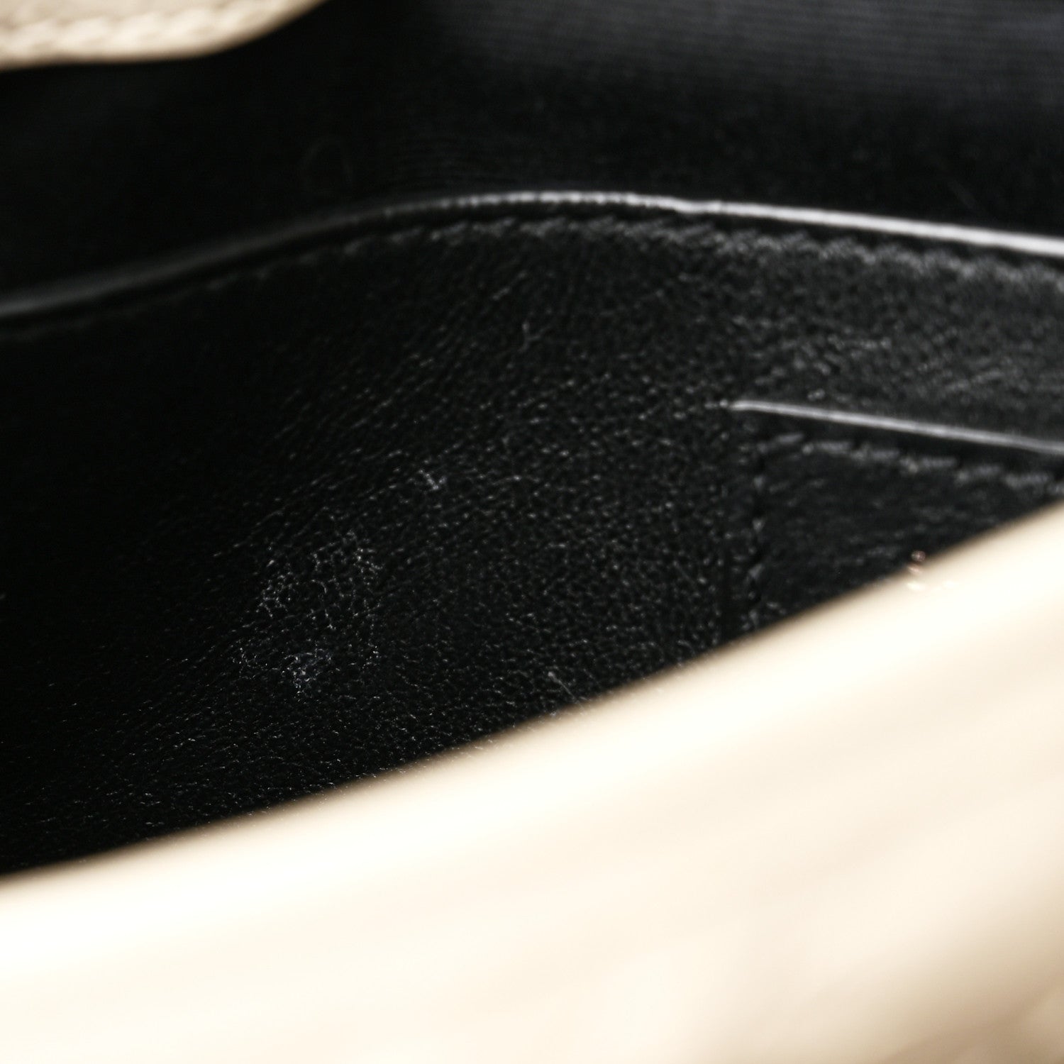 Saint Laurent Crinkled Calfskin Matelasse Monogram Baby Niki Chain Satchel Ivory 11 of 11