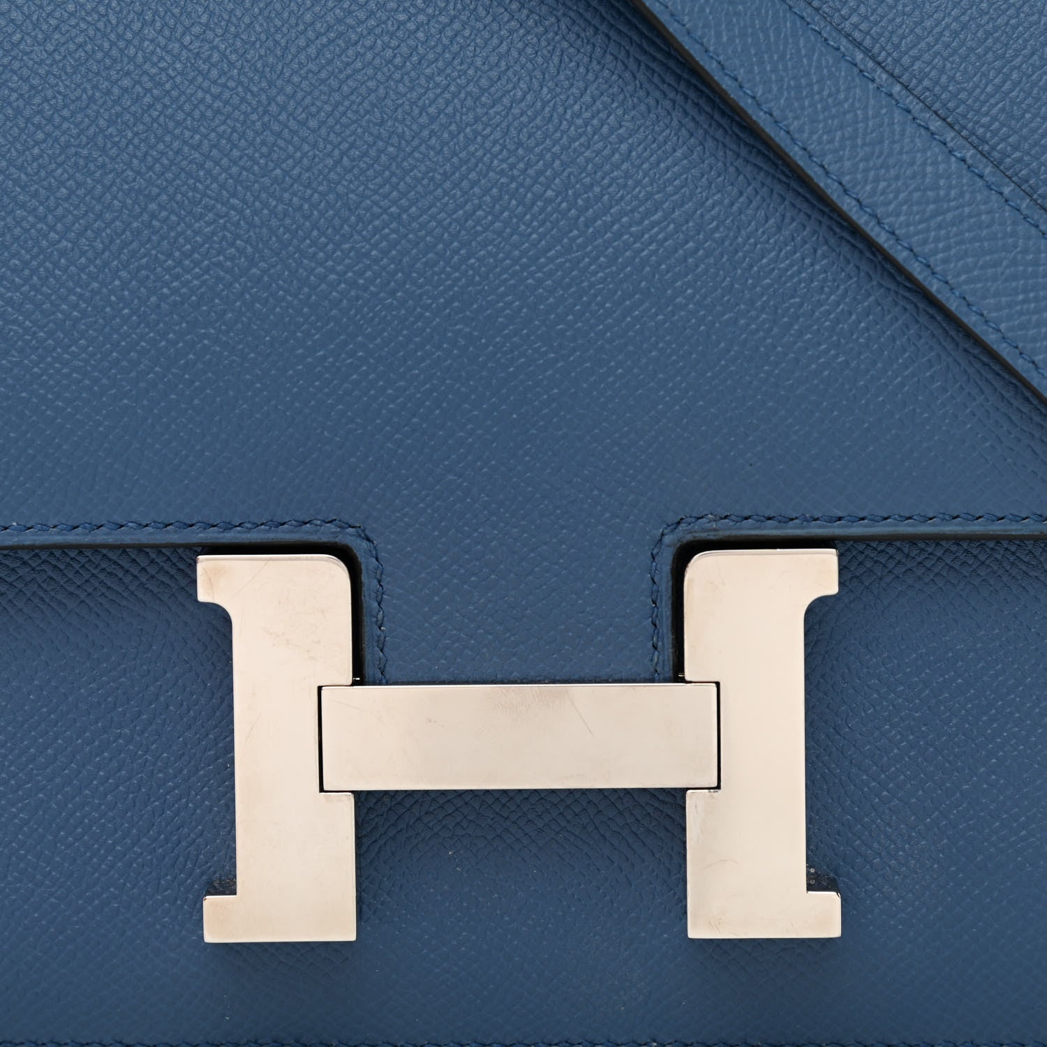 Hermes Epsom Constance Verso 24 Bleu Agate Gris Mouette 7 of 12