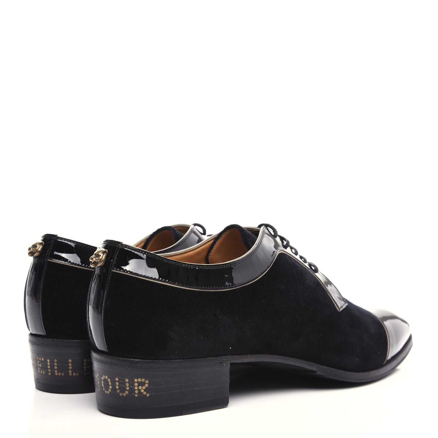Velvet Patent Mens Reveille L'Amour Dress Shoes 11 Black