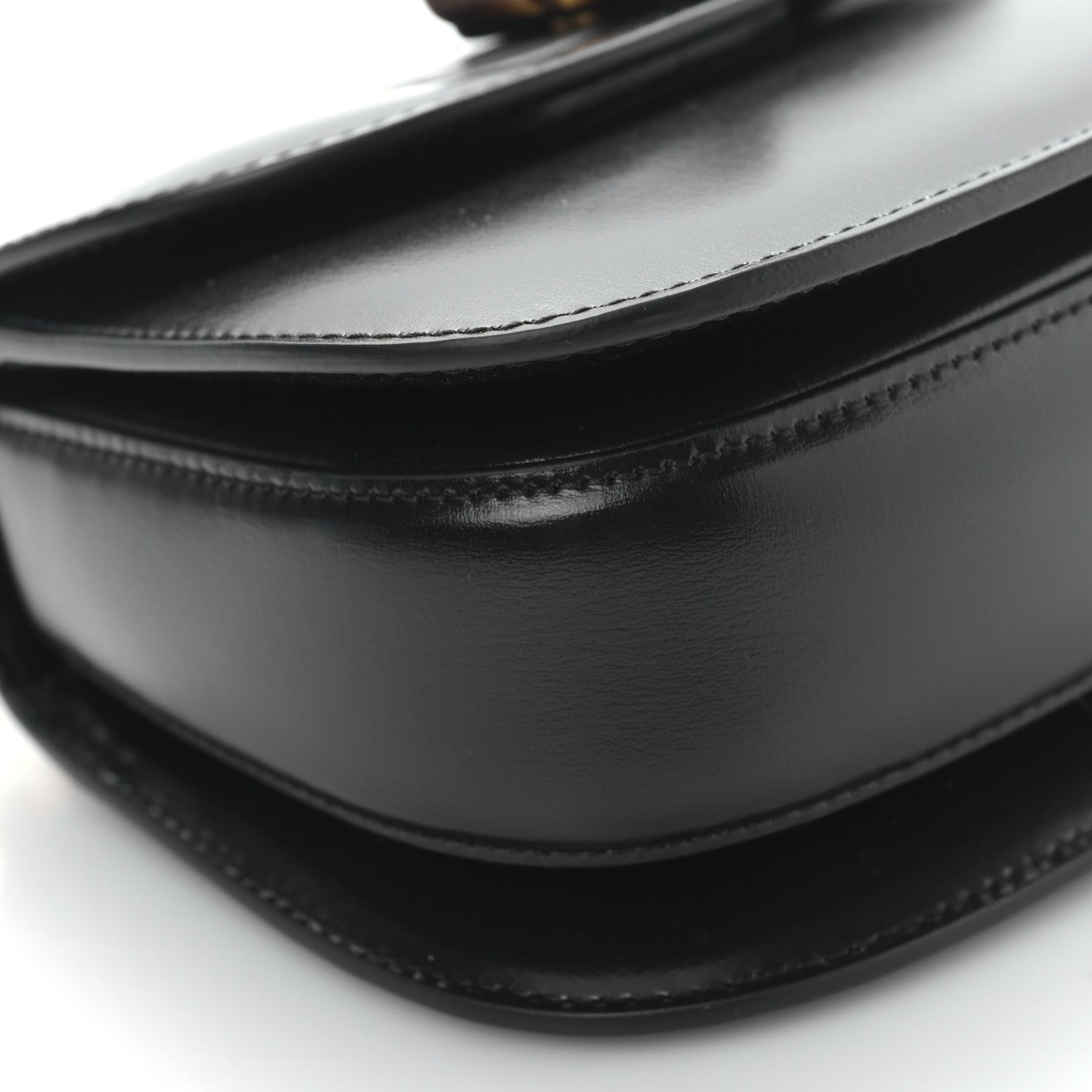 Gucci Boarded Dyana Lux Calfskin Web MIni Bamboo 1947 Top Handle Bag Black 7 of 8