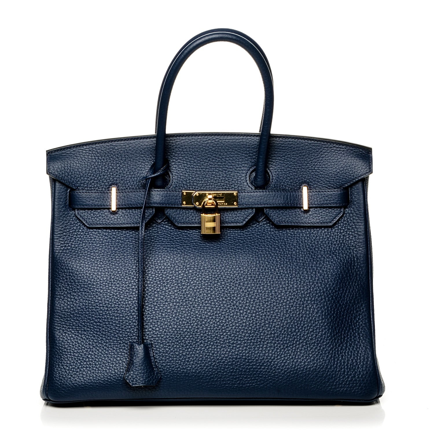 Hermes Taurillon Clemence Birkin 35 Bleu Saphir 1 of 23