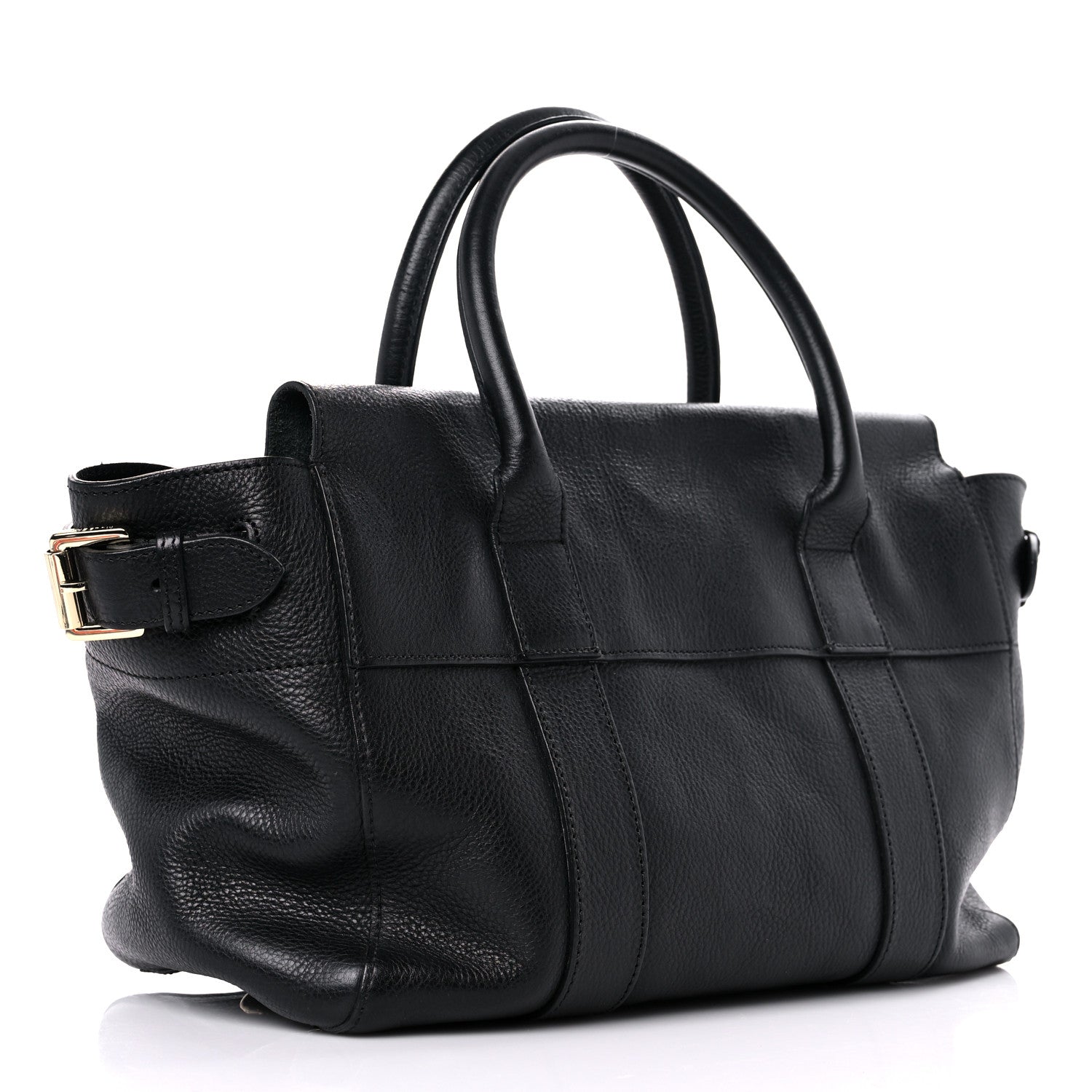Mulberry Small Classic Grain Bayswater Black 3 of 13