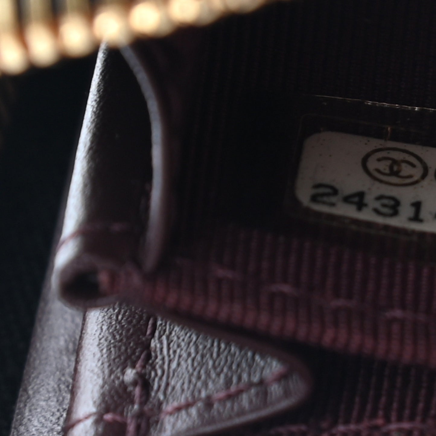 Caviar Quilted Zip Coin Purse Black