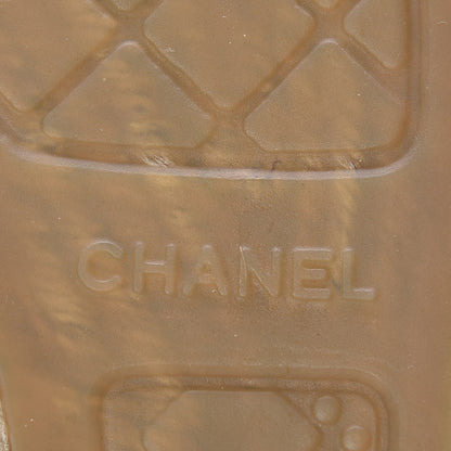 Chanel Lambskin CC Espadrilles 40 Beige Black 6 of 11