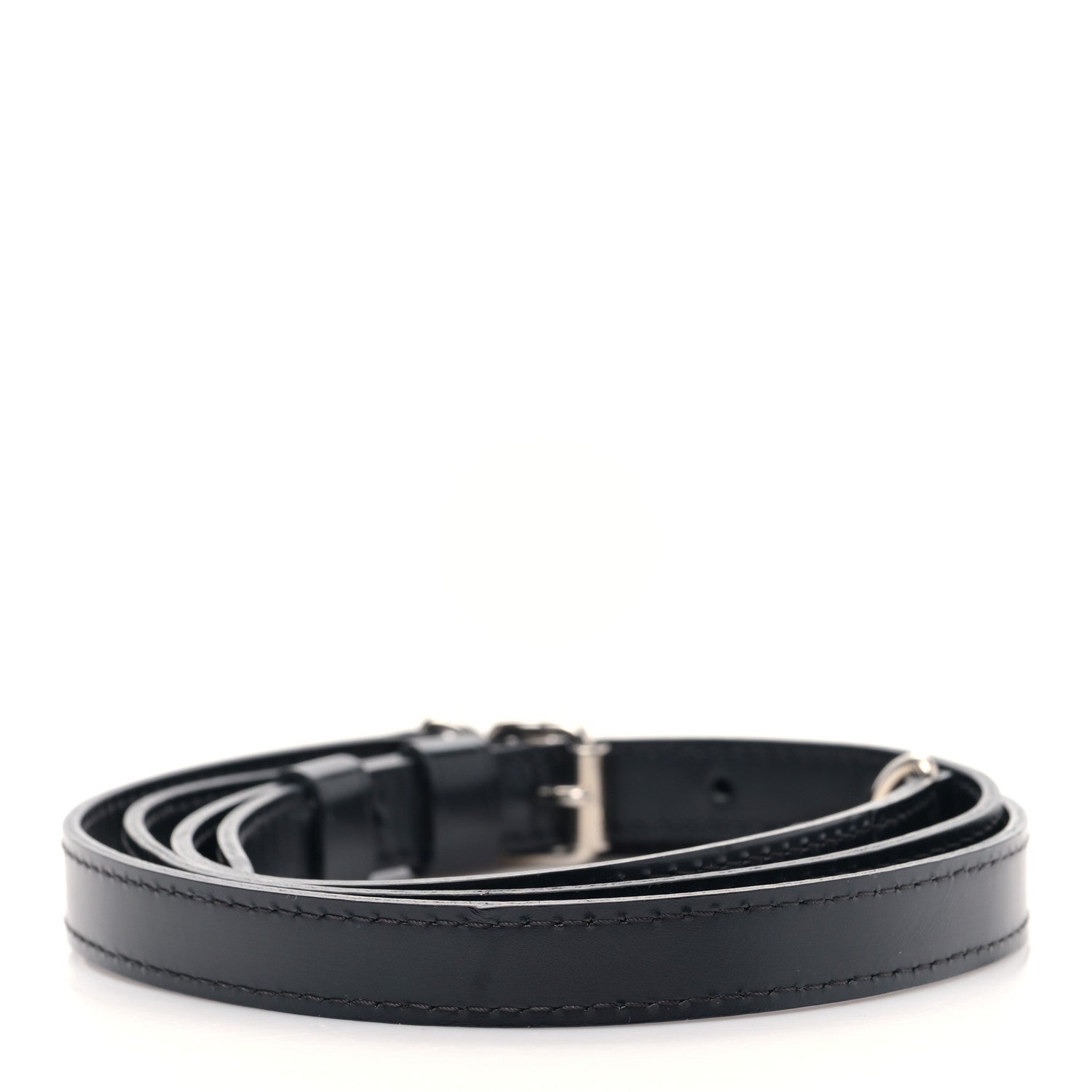 Louis Vuitton Calfskin 16mm Adjustable Shoulder Strap Black 2 of 3