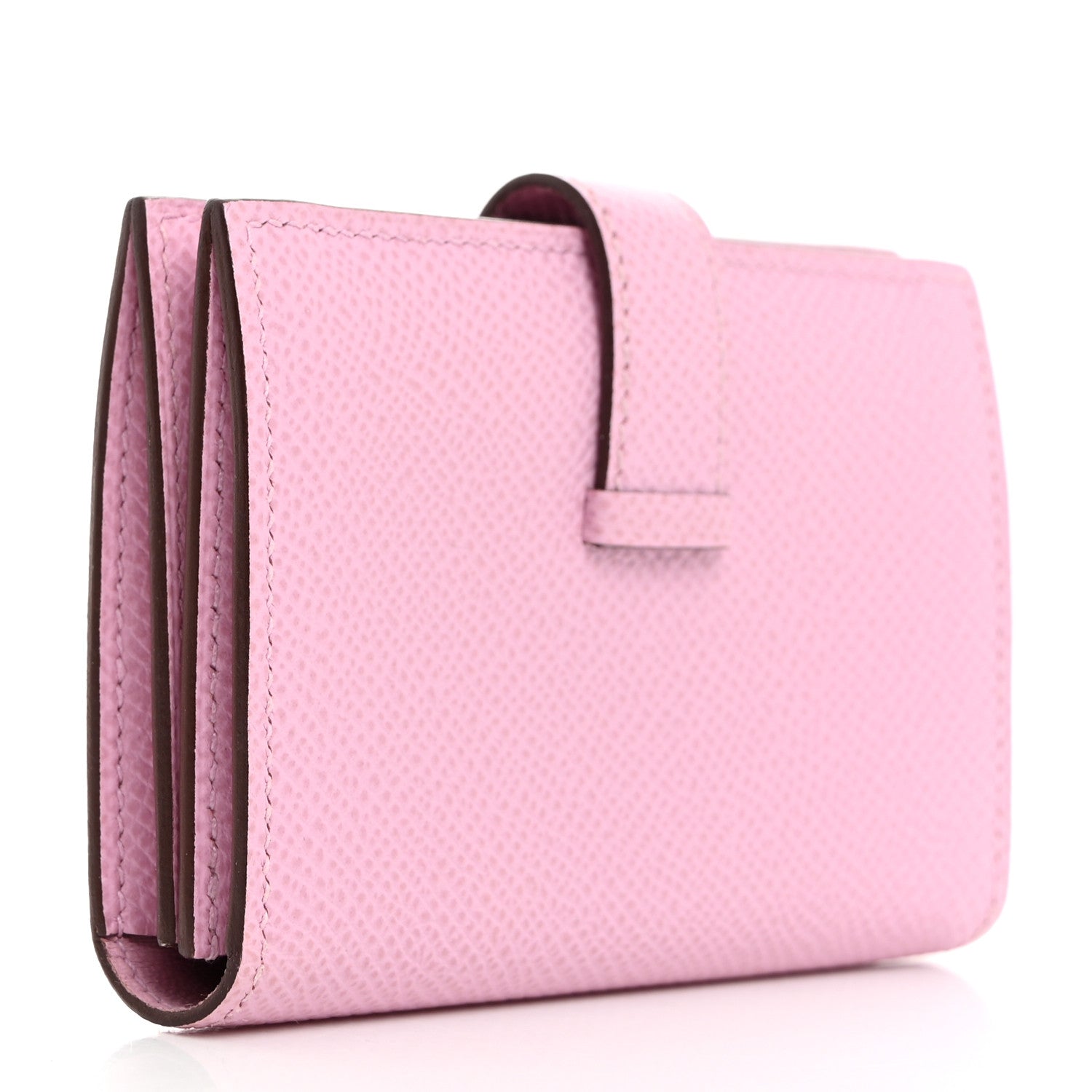 Hermes Epsom Bearn Card Holder Wallet Mauve Sylvestre 3 of 8