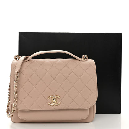 Chanel Caviar Quilted Large Business Affinity Flap Beige 10 of 10