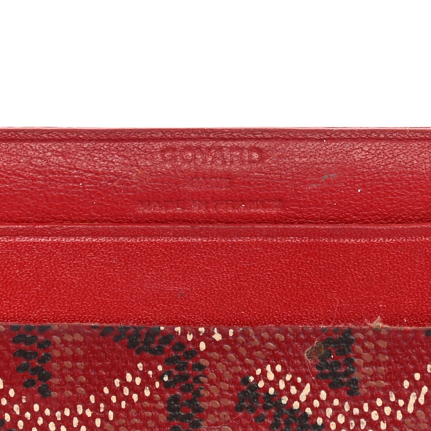 Goyard Goyardine Saint Sulpice Card Holder Red 6 of 8