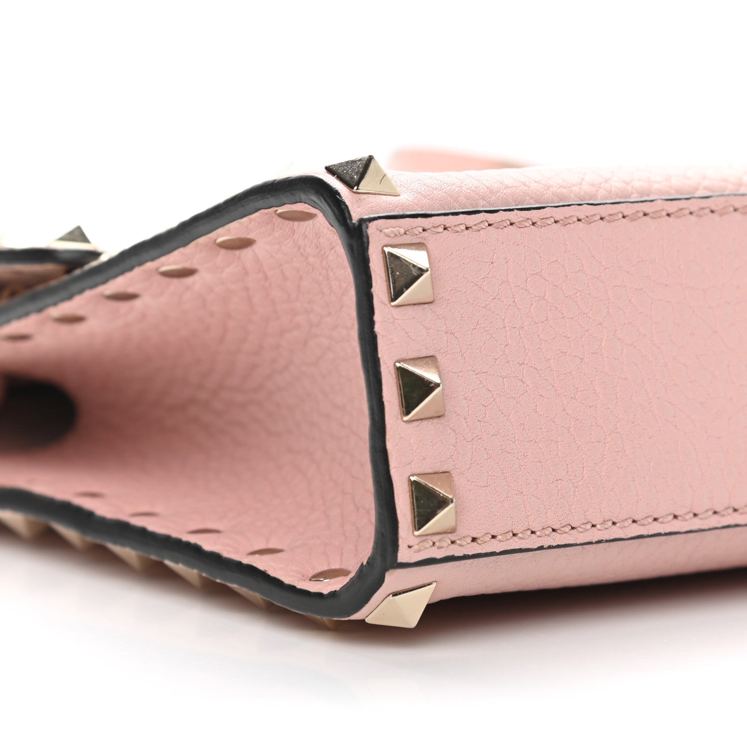Valentino Garavani Pebbled Calfskin Medium Rockstud Flip Lock Crossbody Bag Loto 7 of 8