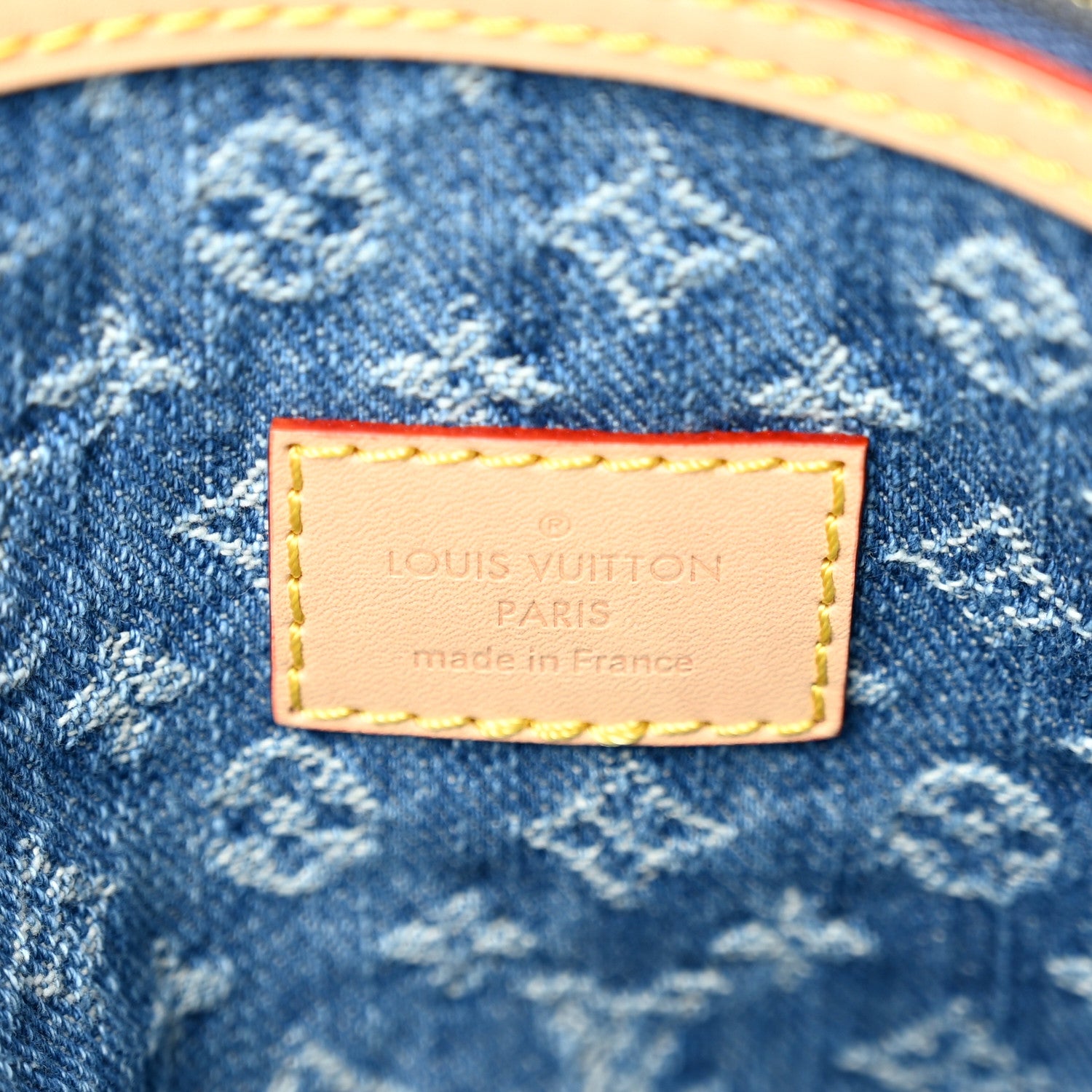 Louis Vuitton Denim Monogram New LV Remix Keepall Bandouliere 45 Blue 5 of 8