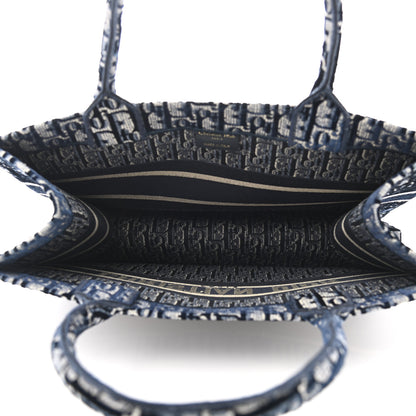 Christian Dior Oblique Velvet Medium Book Tote Blue Multicolor 5 of 10