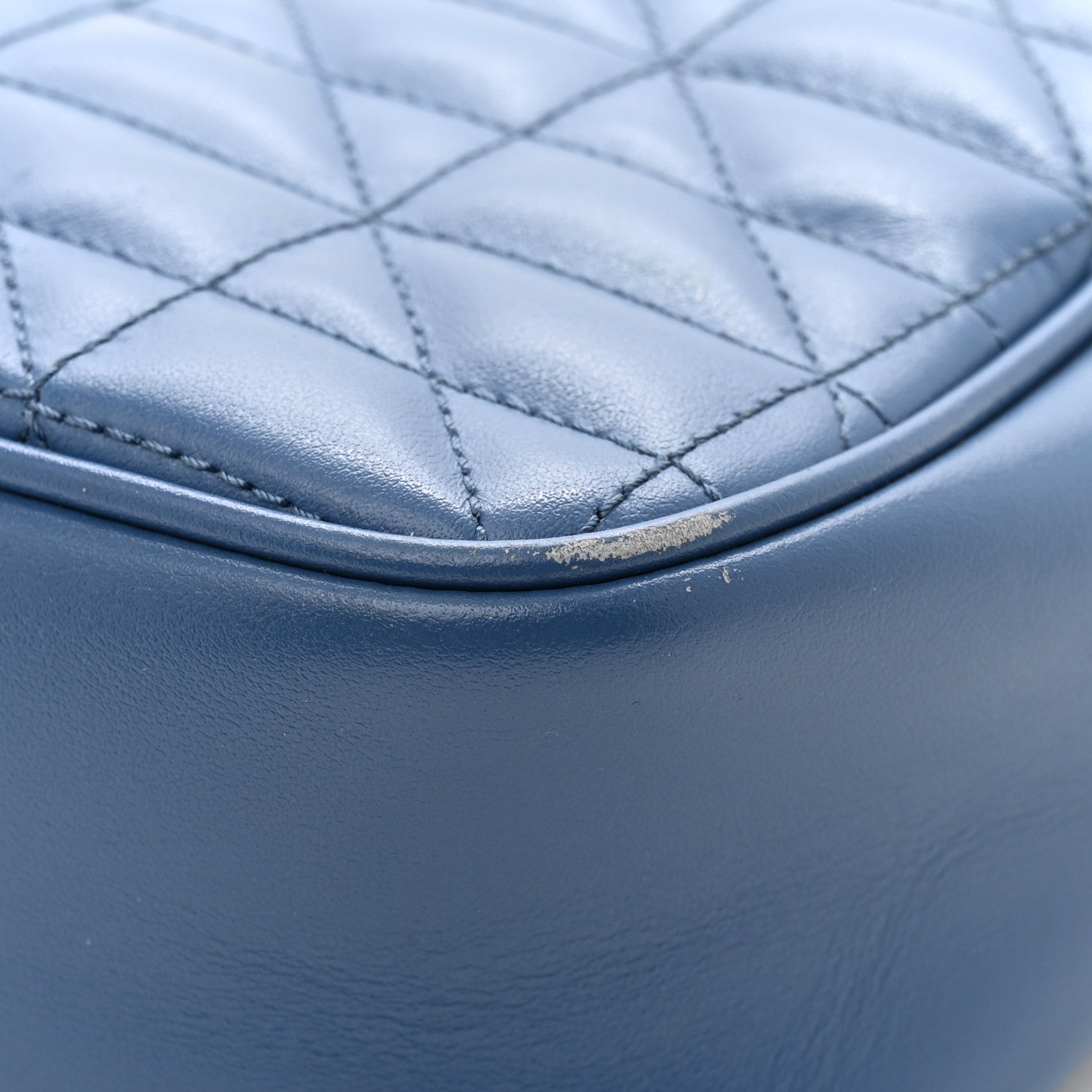 Gucci Calfskin Matelasse Aria Small GG Marmont Chain Shoulder Bag Clear Blue 12 of 13